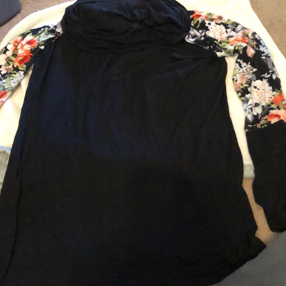 Filly Flair cowl neck long sleeve shirt